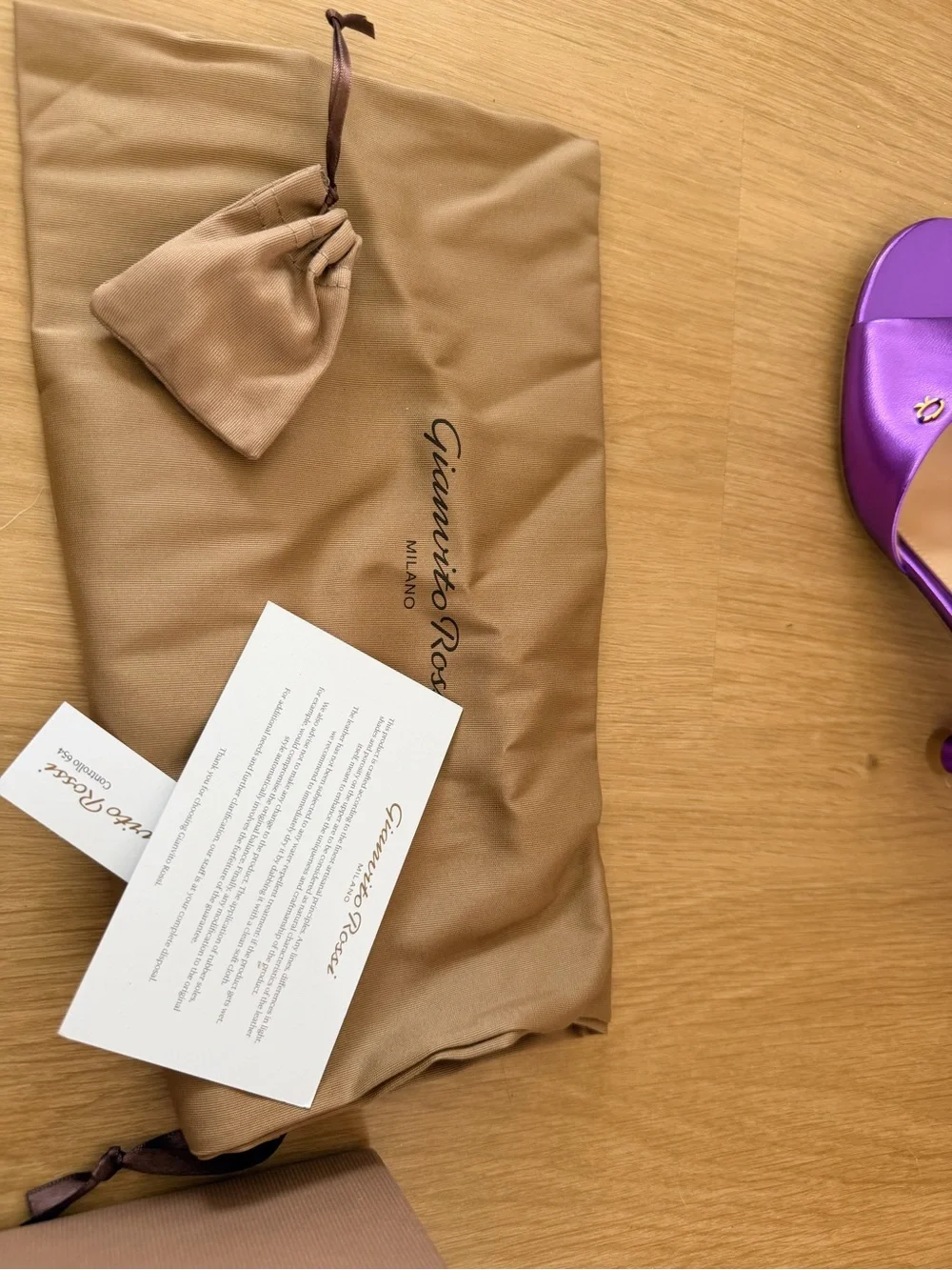 NIB ✨ Gianvito Rossi Ascent Mule 55 Napa Silk Orchid Purple Heels Size 38.5 $795